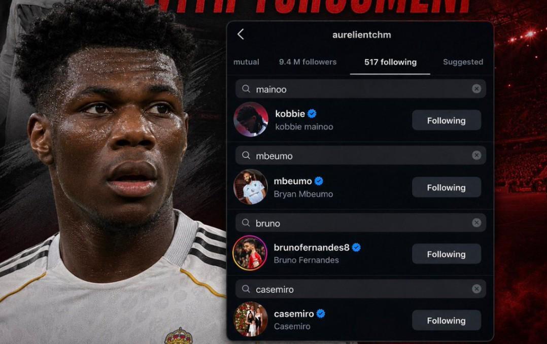 世界杯客户端下载指南-引人遐想，楚阿梅尼社媒最新关注B费、梅努、姆伯莫